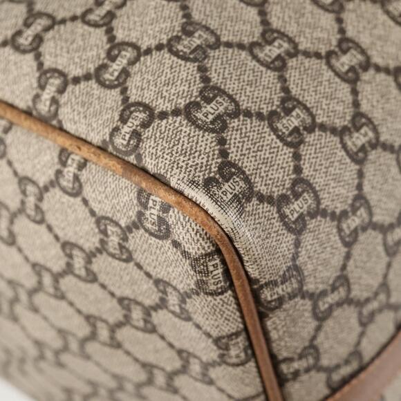 GUCCI GG Plus Supreme Boston Bag Pvc Beige Gold - Picture 12 of 16